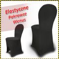 Szyjemy Czarne elastyczne pokrowce na krzesła Wenus - zdjęcie 1