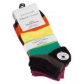 Skarpetki stopki modne Damskie 4066 bawełniane kolorowe - zdjęcie 2