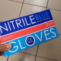 Rękawiczki nitrylowe, kolor niebieski, rozmiar M, 4500 opakowań - zdjęcie 1