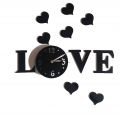 Nowoczesny zegar ścienny Love - zdjęcie 2