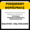 Transport chłodniczy dystrybucja przedstawicielstwo Białystok