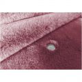 Koc narzuta na łóżko sztuczne futro RABBIT 160x200cm kolor różowy - zdjęcie 1
