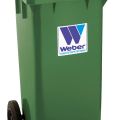 Weber pojemnik kosz na śmieci odpady 120L EN 840 - zdjęcie 1