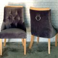 Stół z krzesłami do jadalni i salonu - krzesła tapicerowane