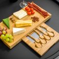 Deska do serwowania serów wędlin przekąsek + noże - zdjęcie 3