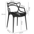 Fotel krzesło ażurowe nowoczesne masters - różne kolory - zdjęcie 2