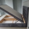 Łóżko kontynentalne 140/200 otwierane + panel + materac - producent - zdjęcie 4