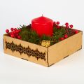 Drewniane choinki, świeczniki, pudełeczka - zdjęcie 2