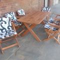 Meble ogrodowe - zestaw stół i 6 krzeseł - zdjęcie 2