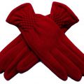 Rękawiczki damskie zimowe welurowe. stoki, wyprzedaż nadwyżki, hurt - zdjęcie 1
