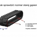 Gąsienica gumowa 450 x 71 x 86 - zdjęcie 2