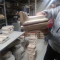 Rękodzielnicze kafle piecowe z gliny szamotowej - zdjęcie 1