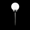 Lampa ogrodowa solarna kula biała śr. 15 cm - zdjęcie 2