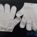 Rękawiczki zrywki foliowe HDPE, perforowane z dziurką