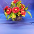 Unikalne stroiki kompozycje ze sztucznych kwiatów, design, jakość - zdjęcie 4