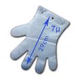 Rękawiczki HDPE zrywki z atestem PZH, zgrzewane - zdjęcie 2