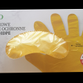 Rękawiczki jednorazowe foliowe HDPE, karton 300 szt - zdjęcie 2