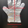 Rękawiczki foliowe HDPE, zrywki, 100 szt. mocne, roz. L - zdjęcie 4
