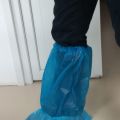 Ochraniacze na buty wysokie, niejałowe, niebieskie - zdjęcie 1
