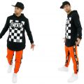 Spodnie dresowe kolorowe z lampasami - Polska marka streetwear - zdjęcie 2