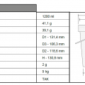 Wiaderko / wiadro plastikowe 1,2 litra - ATESTY PZH, BRC - zdjęcie 3