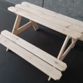 Ławeczka dla dzieci / stół piknikowy dla dzieci - Children s bench - zdjęcie 3