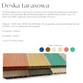 Deska Tarasowa kompozyt WPC najwyższa jakość 50/50 PVC 26x165mm - zdjęcie 3