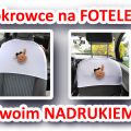 Sprzedam Pokrowce na oparcia fotela pasażera i kierowcy z twoim nadruk