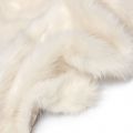 Koc narzuta na łóżko sztuczne futro RABBIT 160x200cm kolor beżowy - zdjęcie 2