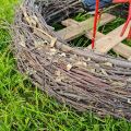 Figura ozdobna Gniazdo bocianie 2 bociany H: 60cm ogrodowa - zdjęcie 2
