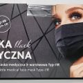 Maska medyczna Typ - IIR Czarna Polski Producent - zdjęcie 2