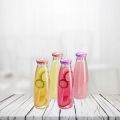 Szklane butelki na wodę sok ze słomką zakręcane - zdjęcie 4