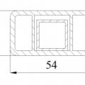 Szczeble do ławki PVC 100 cm marmurkowe szare - zdjęcie 2
