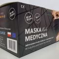 Maska medyczna Typ - II Czarna Polski Producent - zdjęcie 2