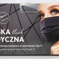 Maska medyczna Typ - II Czarna Polski Producent