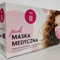 Maska medyczna Typ - II Różowa Polski Producent - zdjęcie 2