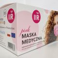 Maska medyczna Typ - IIR Różowa Polski Producent - zdjęcie 2
