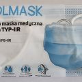 Maska medyczna Typ - IIR Niebieska Polski Producent Opakowanie 10 szt - zdjęcie 1
