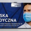 Maska medyczna Typ - IIR Niebieska Polski Producent