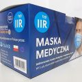 Maska medyczna Typ - IIR Niebieska Polski Producent - zdjęcie 2
