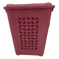 Kosz na pranie z pokrywą różowy 60 l laundry basket hurt nowy - zdjęcie 4