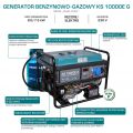 Agregat / Generator hybrydowy LPG/BENZ. KS10000E G - zdjęcie 4