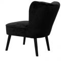 Fotel welurowy czarny krzesło welurowe Nowy towar - zdjęcie 3