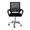 Krzesło biurowe, fotel obrotowy do biurka L520 czarny, siatka - zdjęcie 2