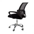 Krzesło biurowe, fotel obrotowy do biurka L520 czarny, siatka - zdjęcie 3