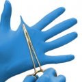 Rękawice diagnostyczne, nitrylowe, bezpudrowe, niebieskie, rozm. S-XL - zdjęcie 4