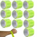 10x opaska odblaskowa opaski na rękę rower długie żółte