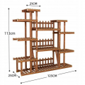 Duży kwietnik drewniany 7 poziomów regał na rośliny - zdjęcie 2