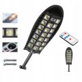 Lampa Solarna Mocna Uliczna Latarnia Pilot Czujnik Ruchu Zmierzchu LED - zdjęcie 3