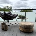 Fotele bujane w stylu skandynawskim, boho, szary i kremowy 164szt - zdjęcie 4